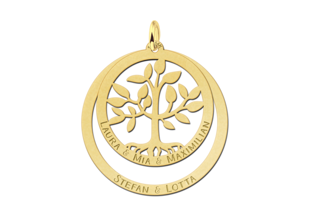 names4ever-14-karaat-gouden-ronde-hanger-met-levensboom-en-namen-diameter-30-mm