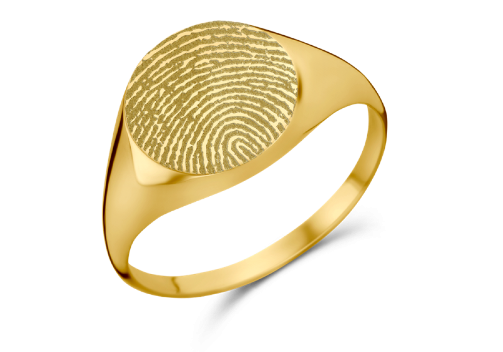 names4ever-gouden-ovale-zegelring-met-gegraveerde-vingerafdruk