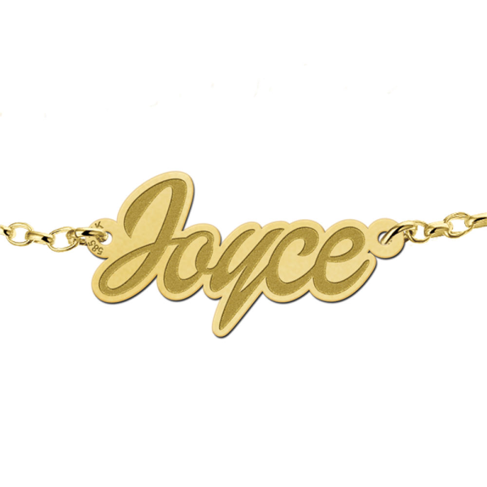 names4ever-mj010976-gouden-naamarmband-met-delicate-schakels-en-gepersonaliseerde-hanger-joyce