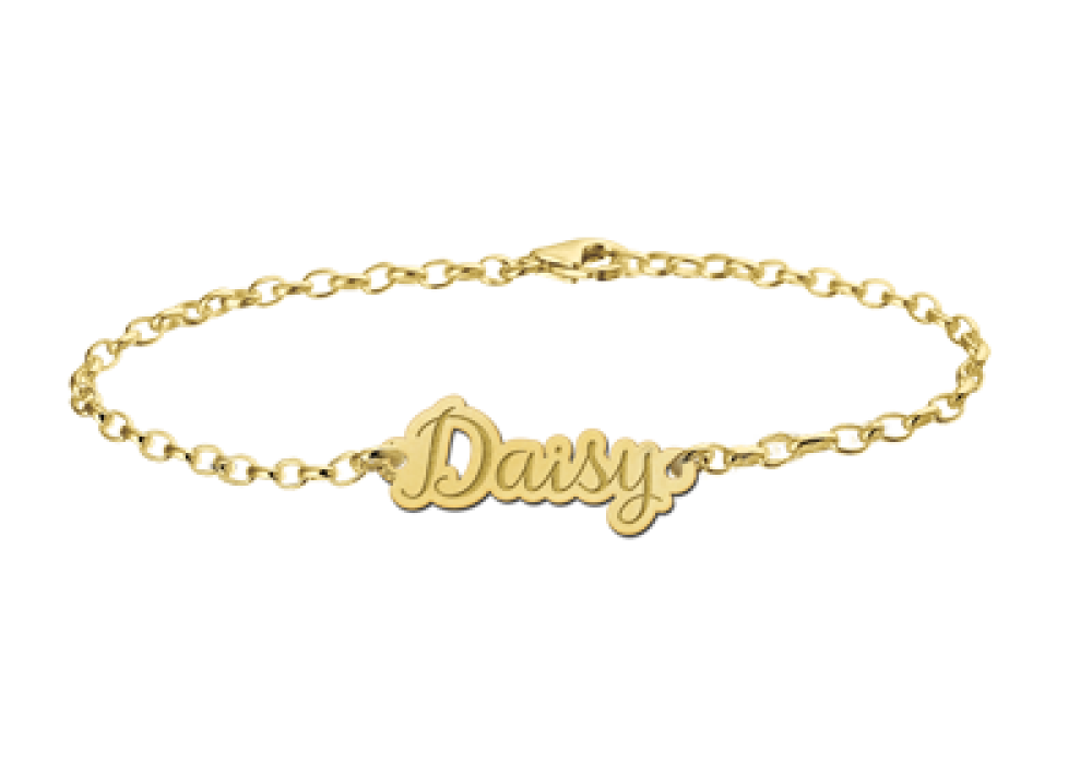 names4ever-mj010977-gouden-naamarmband-met-fijne-schakelstructuur-en-uitgesneden-daisy