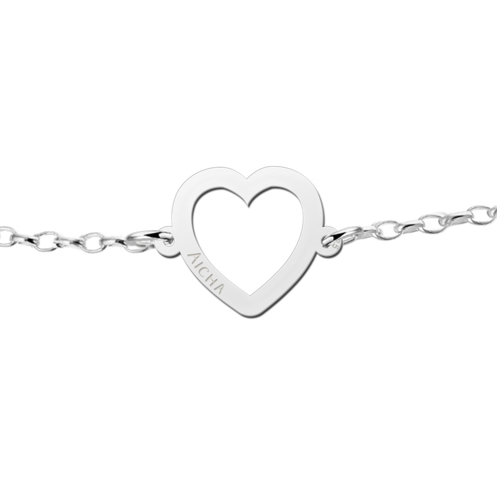names4ever-mj016358-zilveren-armband-met-hartvormige-hanger-en-gravure-optie