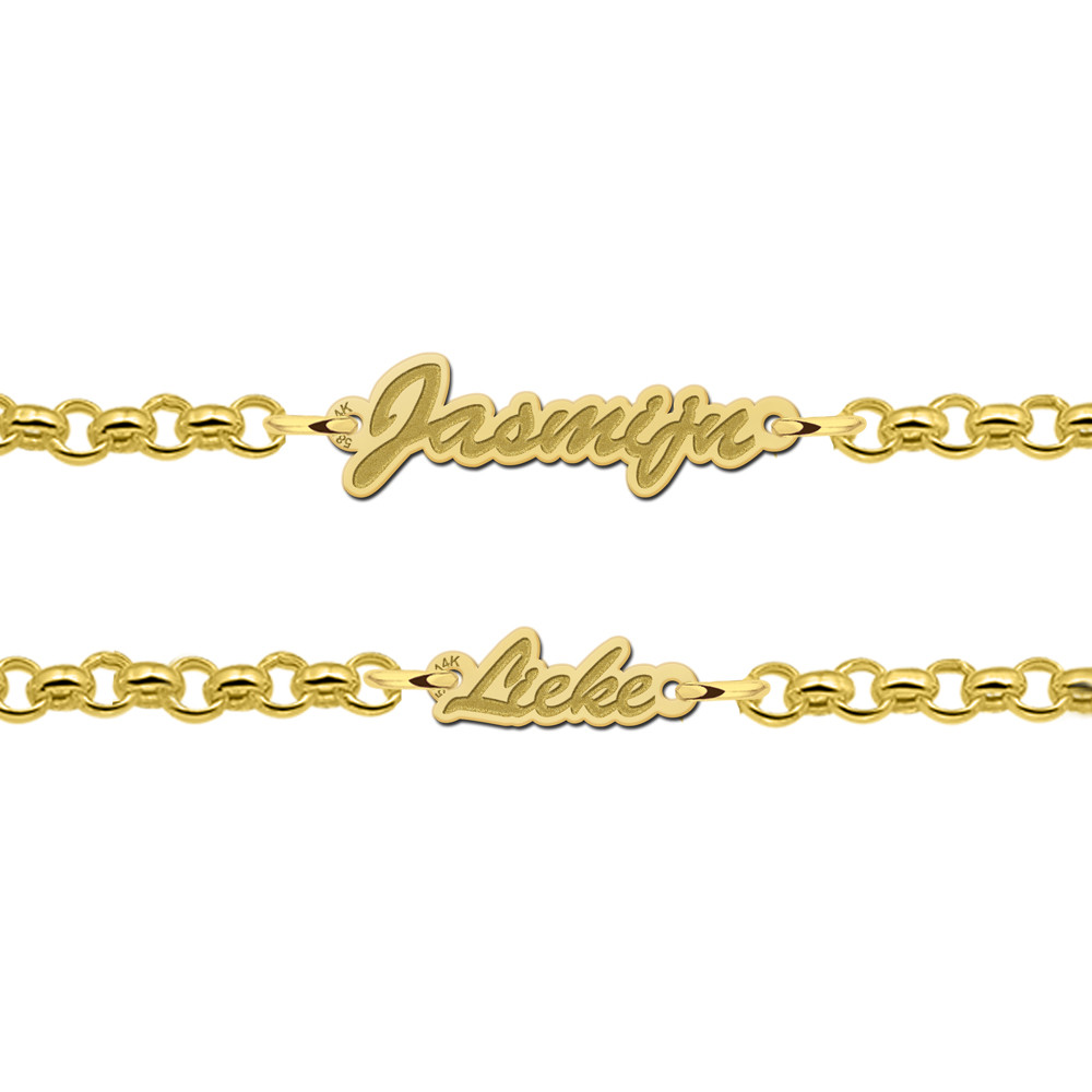 names4ever-mj016405-14-karaat-gouden-naamarmband-met-fijne-schakelstructuur-en-gepersonaliseerde-gravure