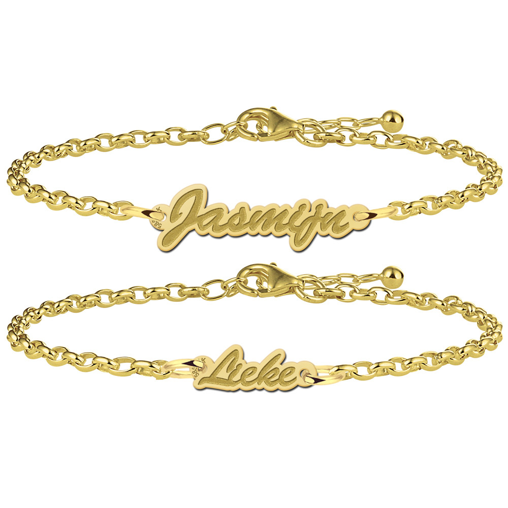 names4ever-mj016405-14-karaat-gouden-naamarmband-met-fijne-schakelstructuur-en-gepersonaliseerde-gravure