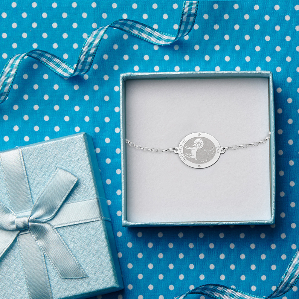 names4ever-mj016540-zilveren-gepersonaliseerde-schakelarmband-met-sterrenbeeld-en-gravure-optie