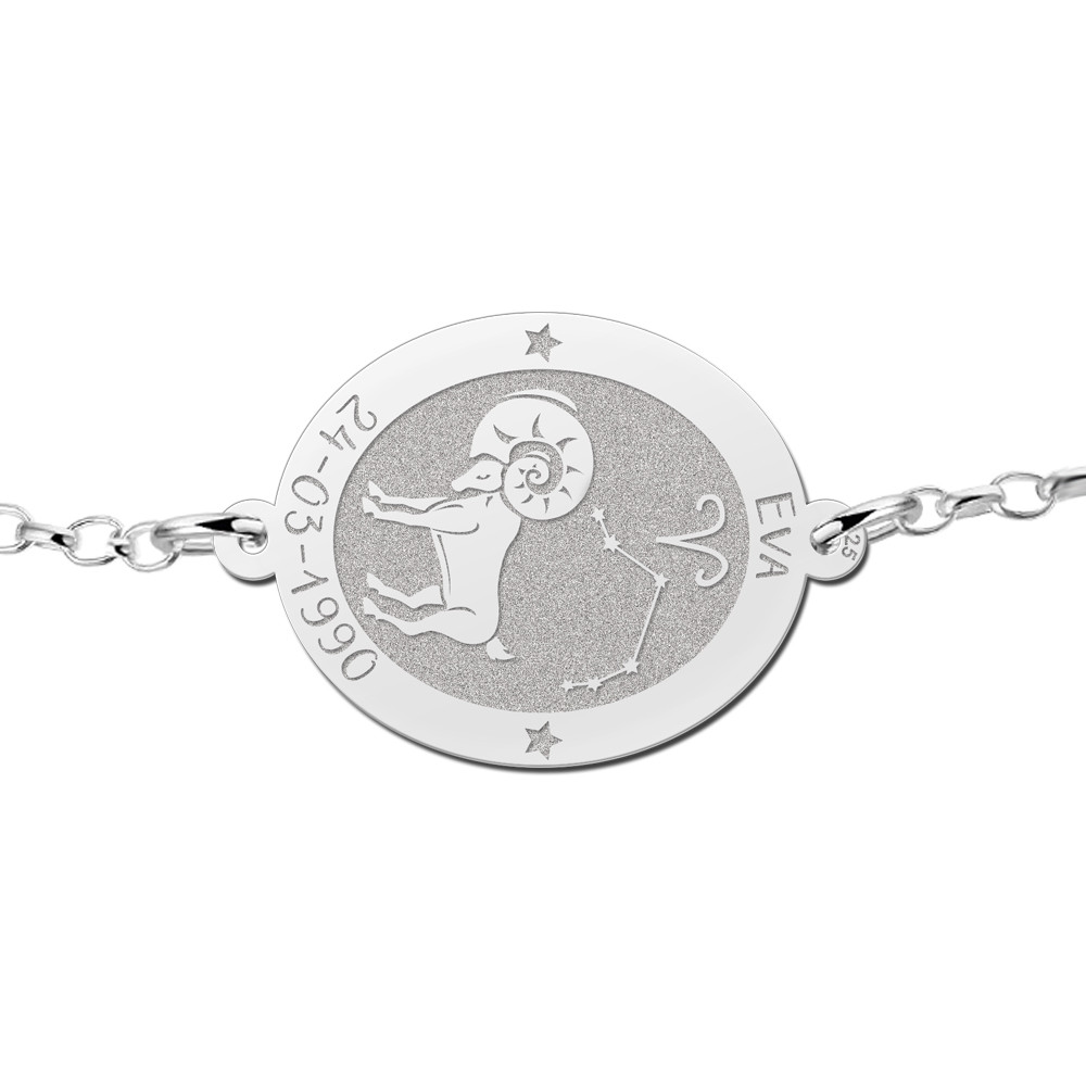 names4ever-mj016540-zilveren-gepersonaliseerde-schakelarmband-met-sterrenbeeld-en-gravure-optie