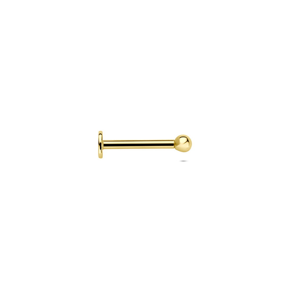 oor-piercing-flatback-rond-14-karaat-glanzend-goud-2-mm-per-stuk