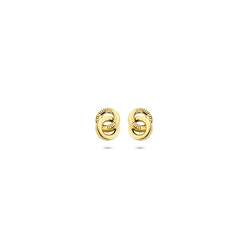 oorknopjes-14-karaat-goud-dubbele-cirkels-gediamanteerd-en-glanzend-4-5-mm-breed-x-6-mm-hoog