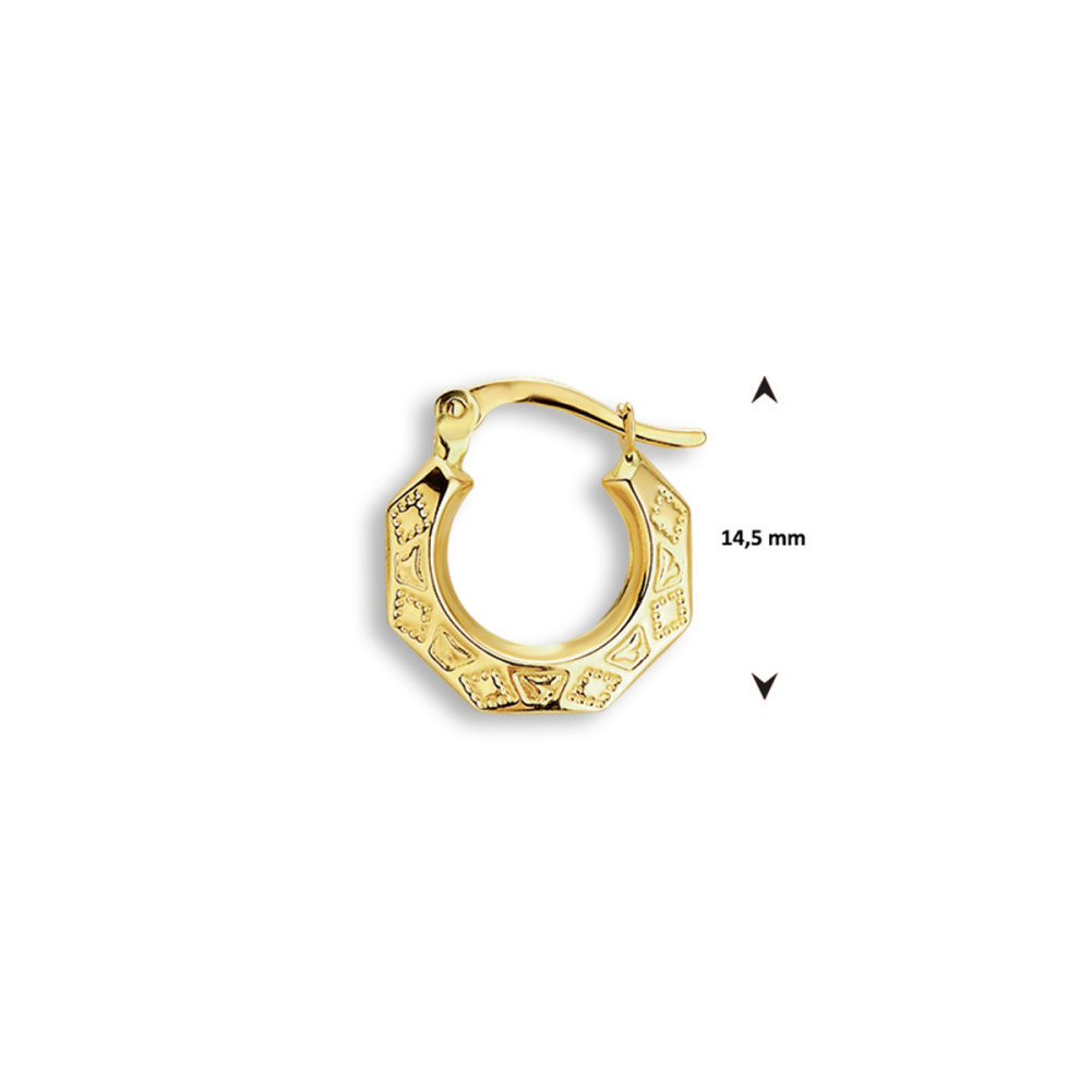 oorring-geometrisch-achtkantig-patroon-14-karaat-goud-glanzend-14-5-mm-diameter-per-stuk