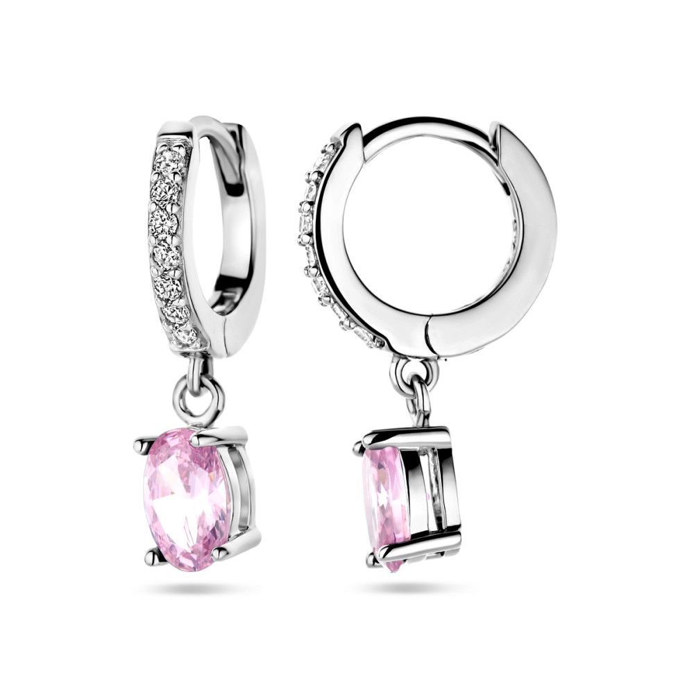 oorringen-met-hangers-925-zilver-roze-zirkonia-ovaal-19-mm-hoog