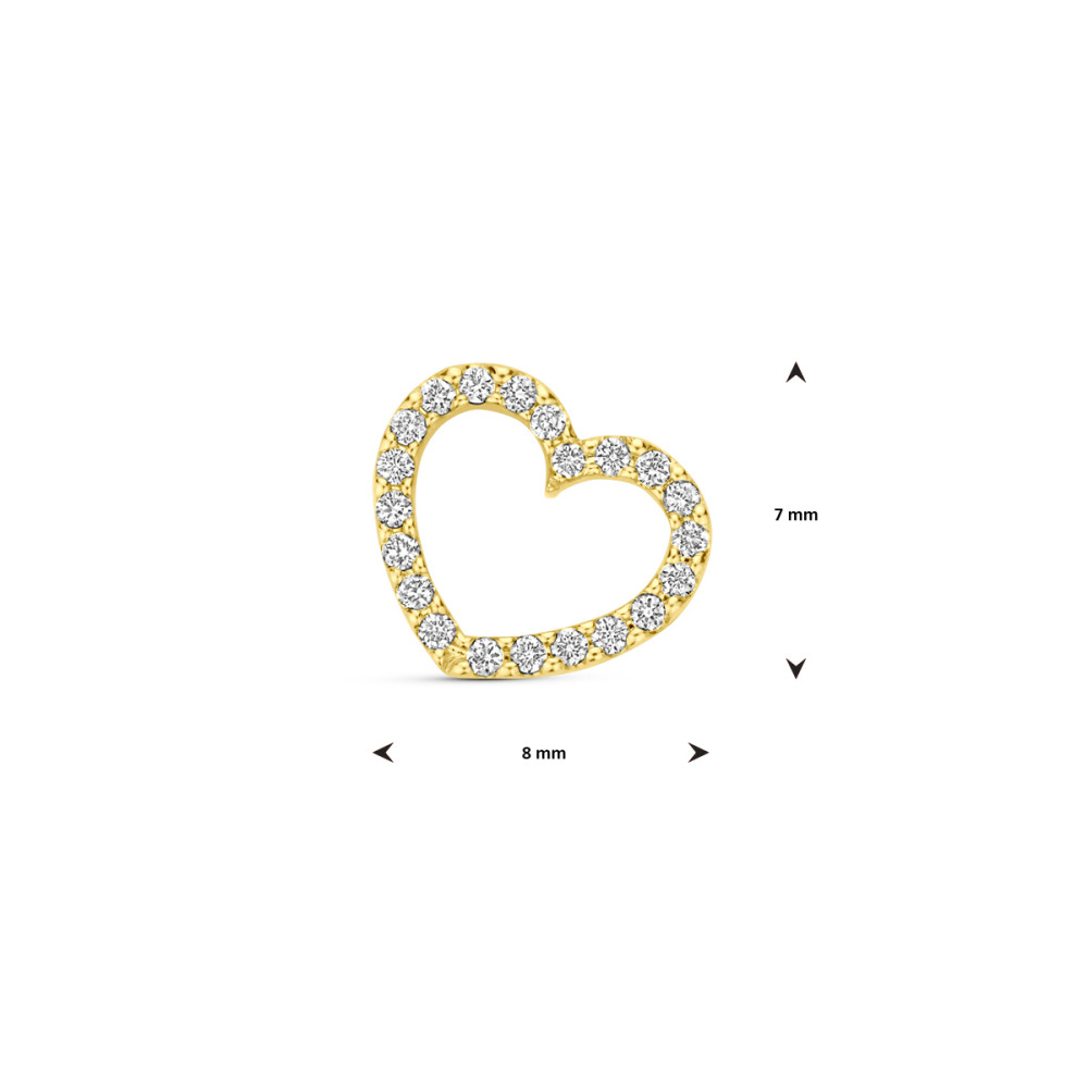 open-hart-hanger-14-karaat-goud-0-06-crt-diamanten-transparant-8-mm-breed-x-7-mm-hoog