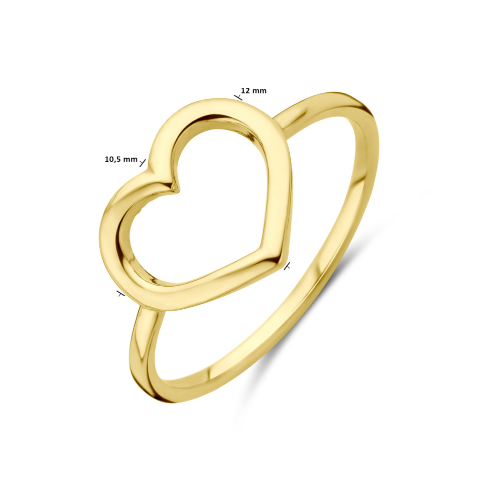 open-hartjesring-van-14-karaat-goud-elegante-en-speelse-ring-zonder-stenen