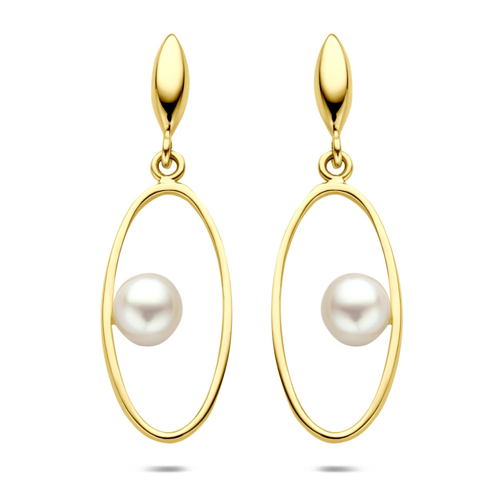 open-ovale-oorhangers-14-karaat-goud-witte-parel-10-mm-breed-x-32-mm-hoog