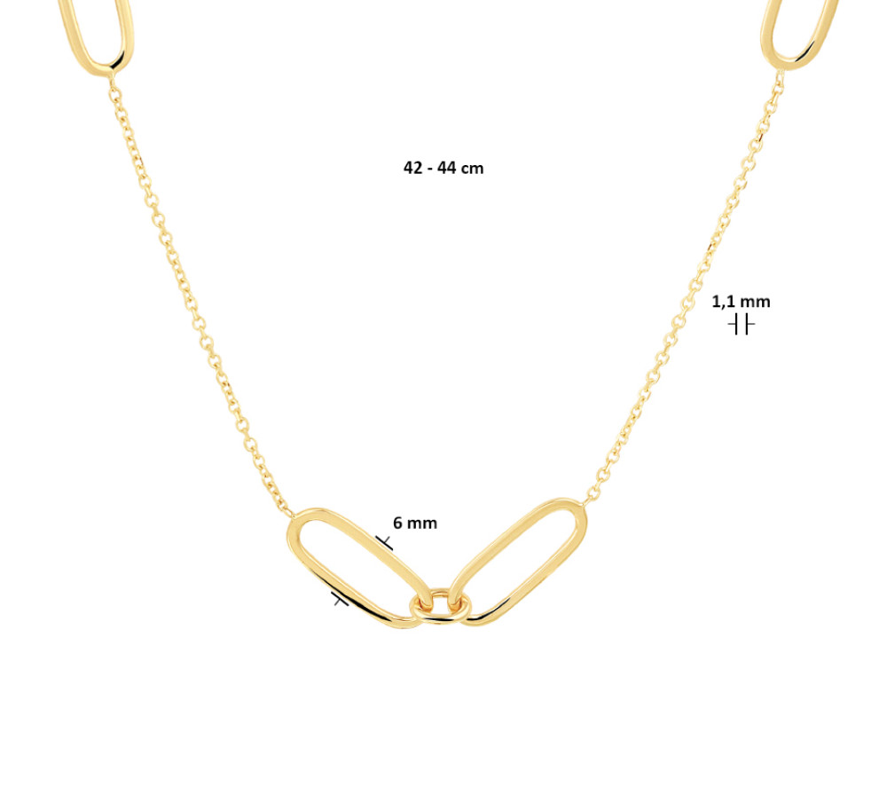 opvallende-schakelcollier-goud-zonder-hanger-lengte-verstelbaar-42-44-cm
