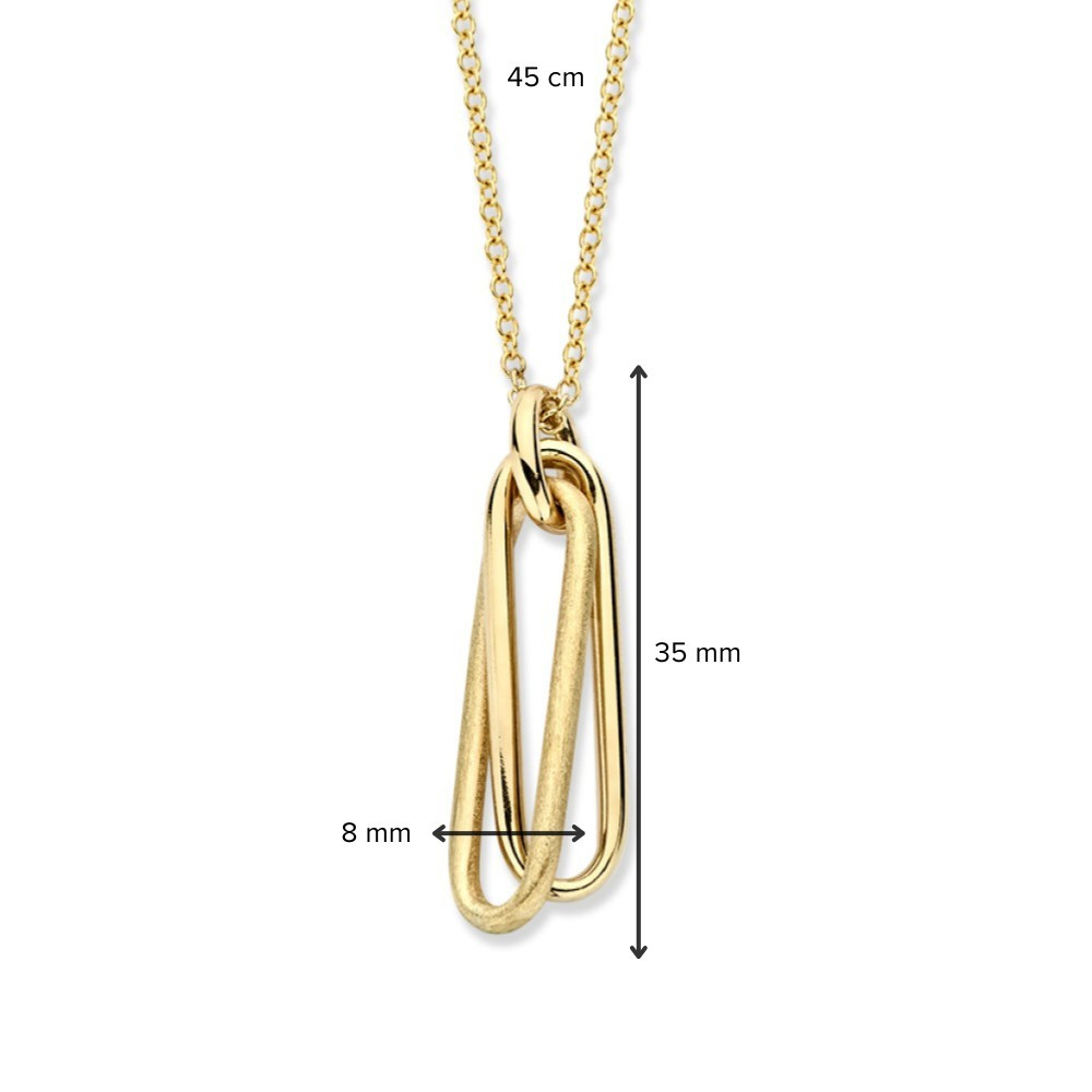ovaal-ketting-met-hanger-goud-lengte-45-cm