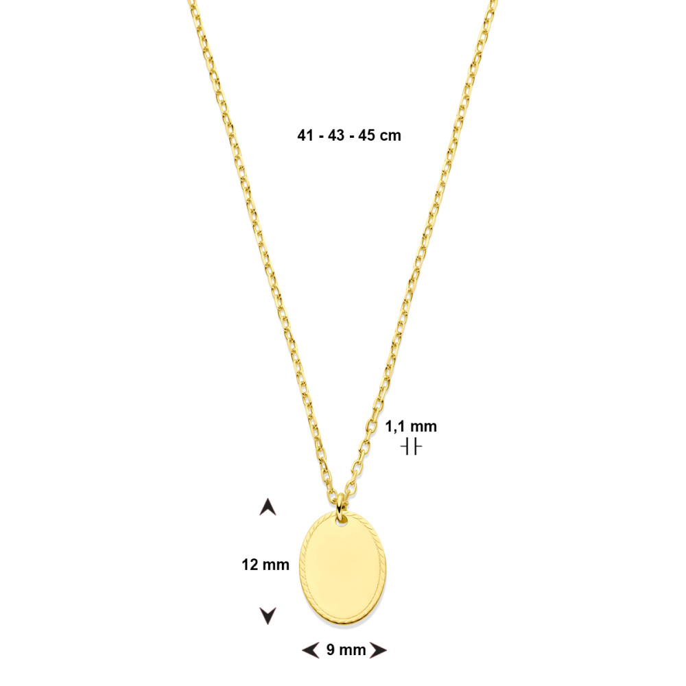 ovale-1-1-mm-collier-met-hanger-goud-lengte-verstelbaar-41-45-cm-graveerbaar