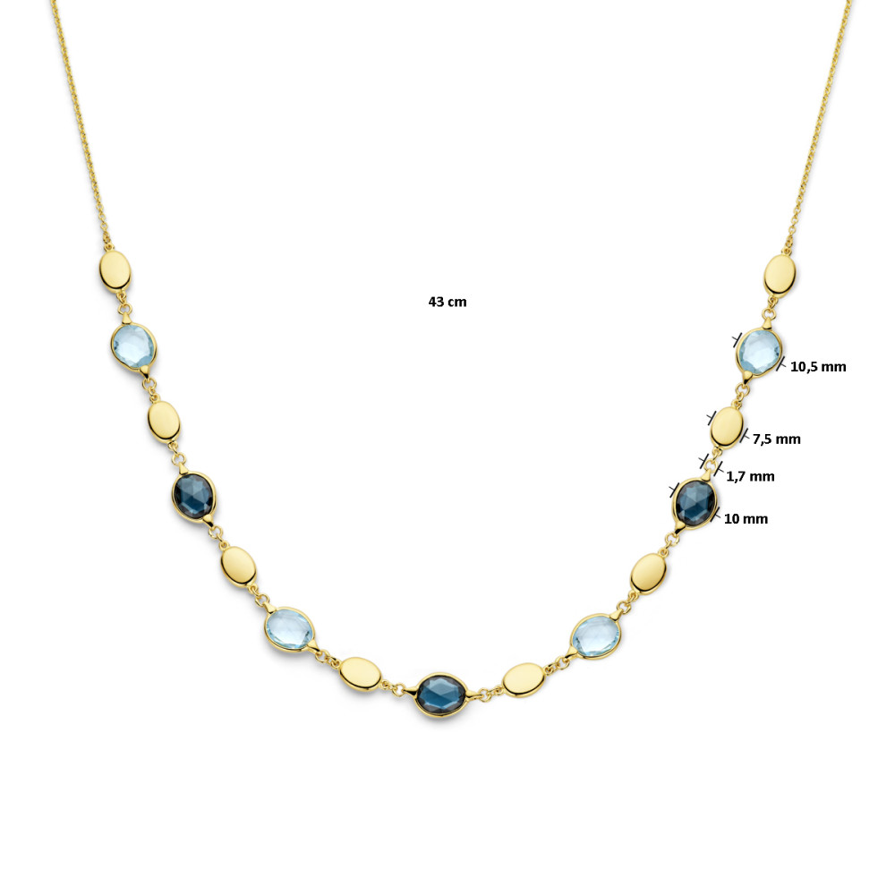 ovale-14-karaat-gouden-ketting-met-topaas-hanger-lengte-43-cm