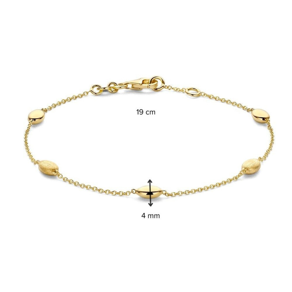 ovale-armband-14-karaat-goud-glanzend-mat-4-mm-breed-lengte-19-cm