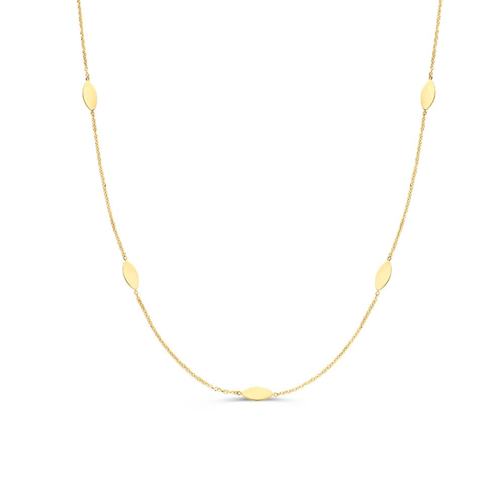 ovale-collier-3-8-mm-breed-zonder-hanger-in-14-karaat-goud-lengte-45-cm