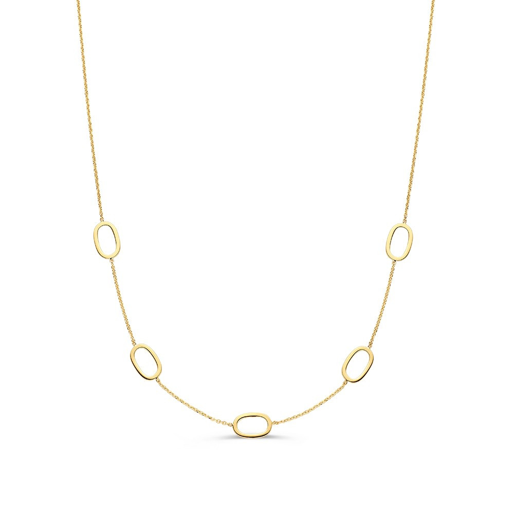 ovale-collier-zonder-hanger-goud-lengte-45-cm