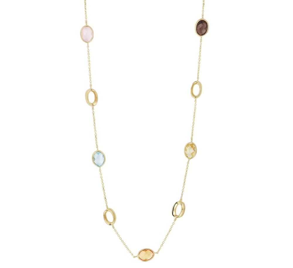 ovale-edelsteencollier-met-rozekwarts-amethist-en-topaas-14-karaat-goud-lengte-verstelbaar-42-45-cm