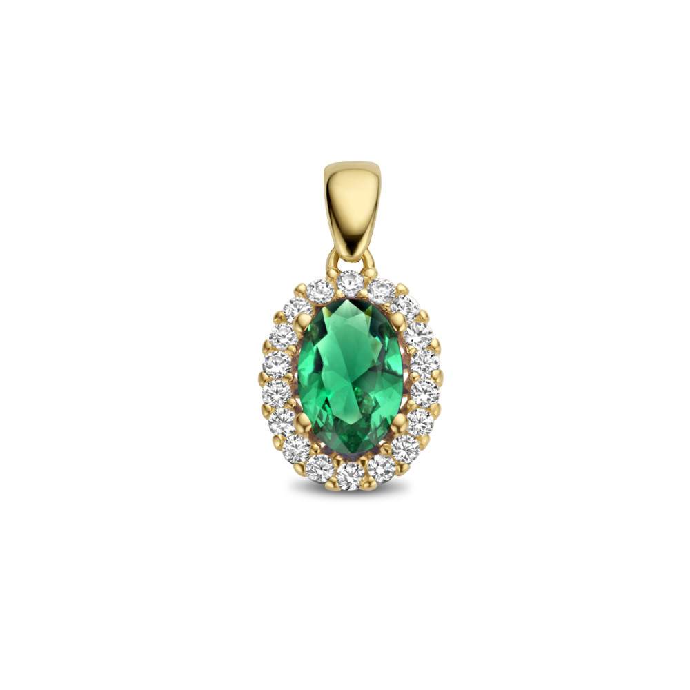 ovale-gouden-hanger-met-groene-en-transparante-zirkonia-stenen-hoogte-13-mm