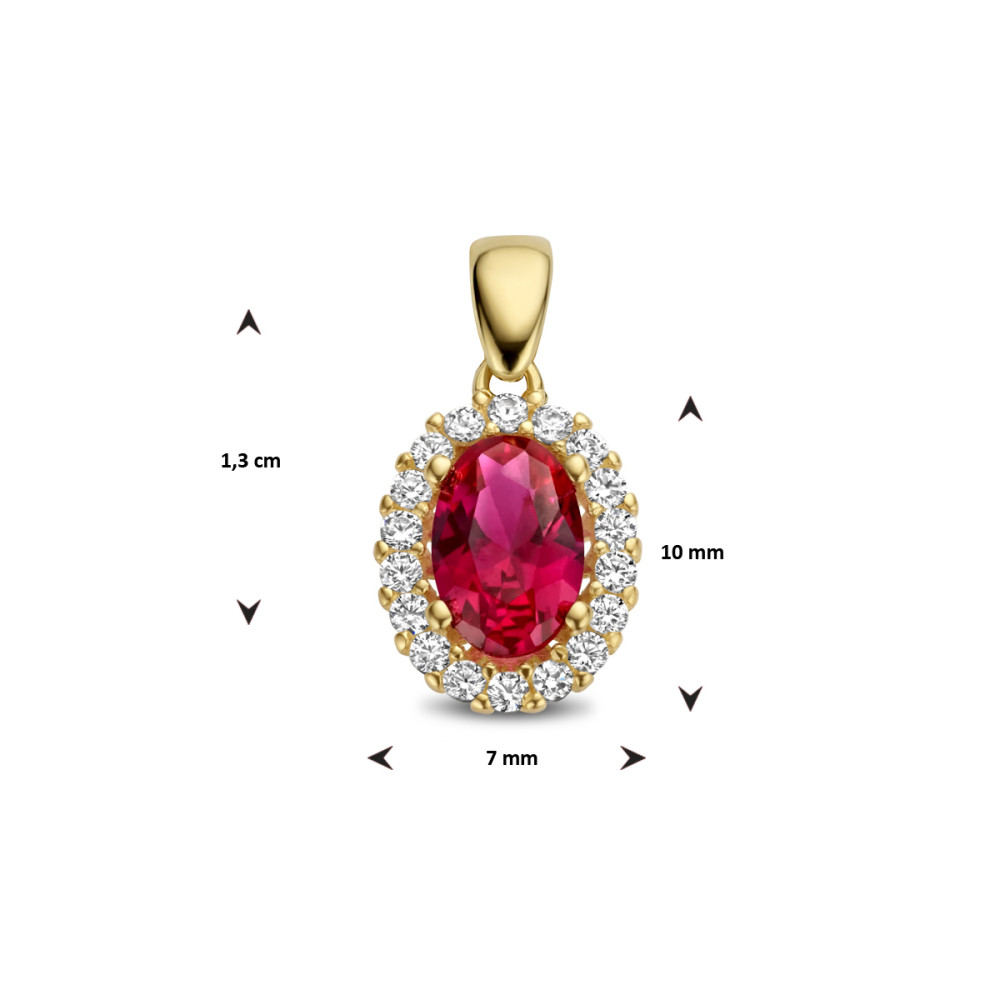 ovale-gouden-hanger-met-rode-en-transparante-zirkonia-stenen-hoogte-13-mm