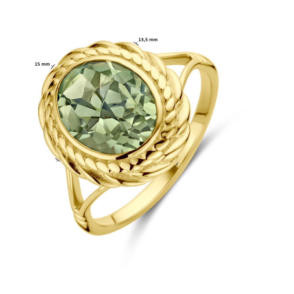 ovale-groene-amethist-ring-14-karaat-goud-en-gedraaide-rand-15-mm-breedte