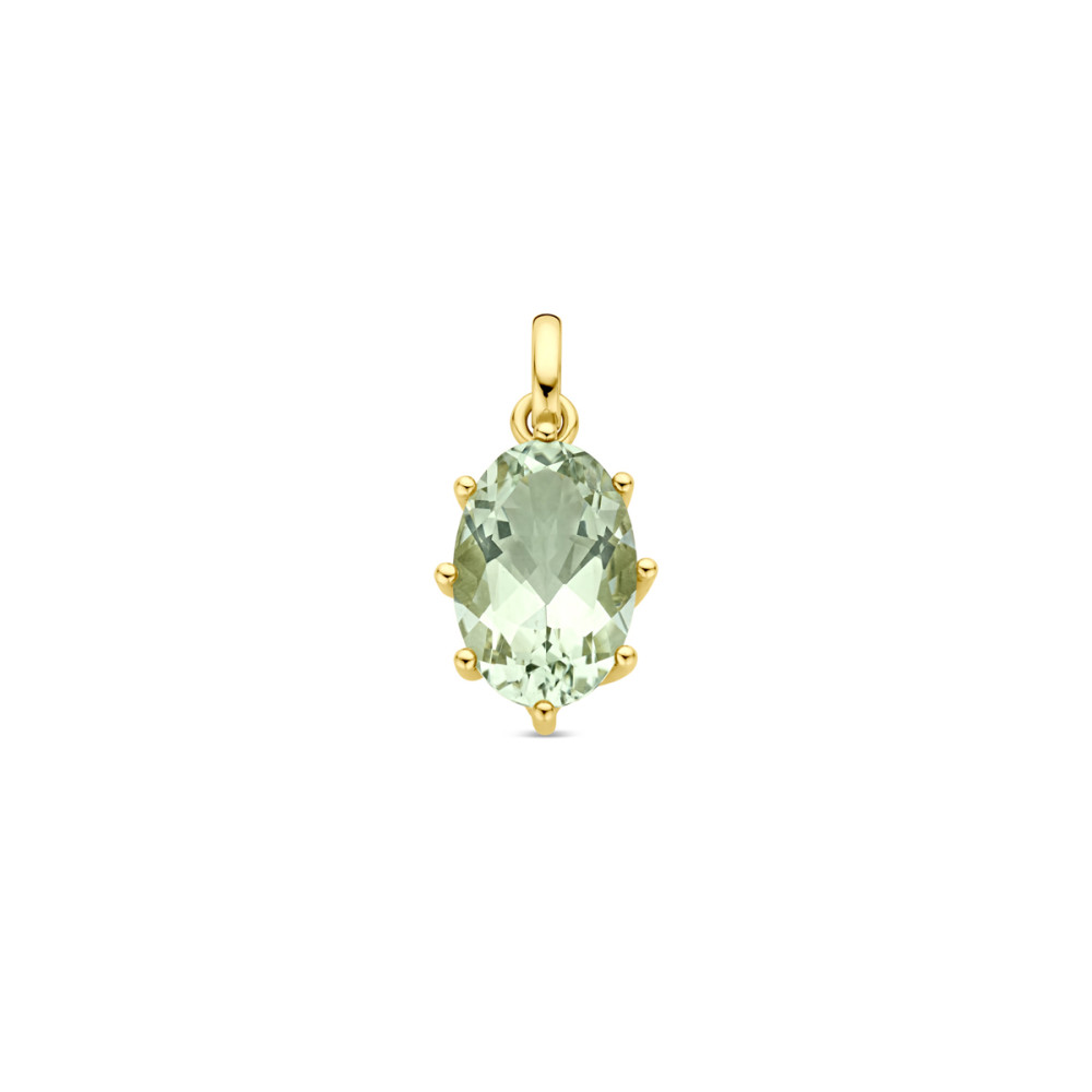 ovale-hanger-14-karaat-goud-en-groene-amethist-20-mm-hoog