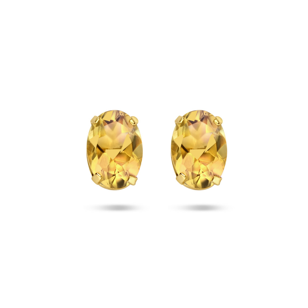 ovale-oorbellen-citrien-14-karaat-goud-5-x-7-mm