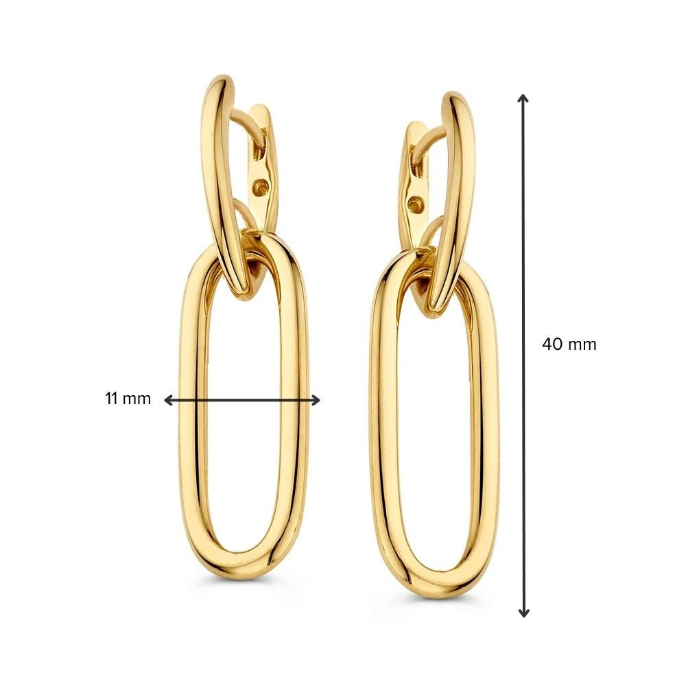 ovale-oorhangers-goud-40-mm