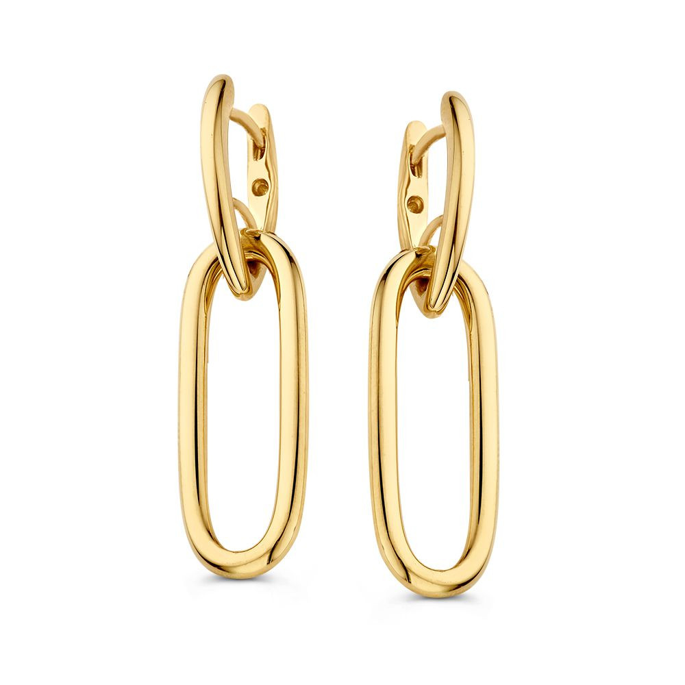 ovale-oorhangers-goud-40-mm