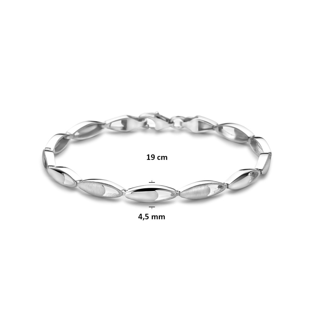 ovale-schakelarmband-925-zilver-wisselend-glanzend-mat-4-5-mm-breedte-lengte-19-cm