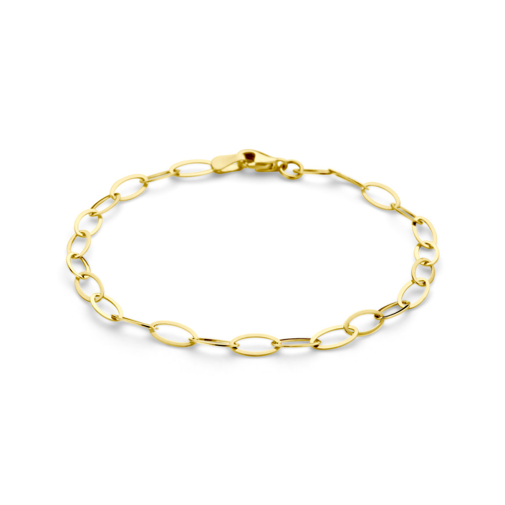 ovale-schakelarmband-dames-goudkleurig-9-karaat-glanzend-4-mm-breedte-lengte-18-5-cm