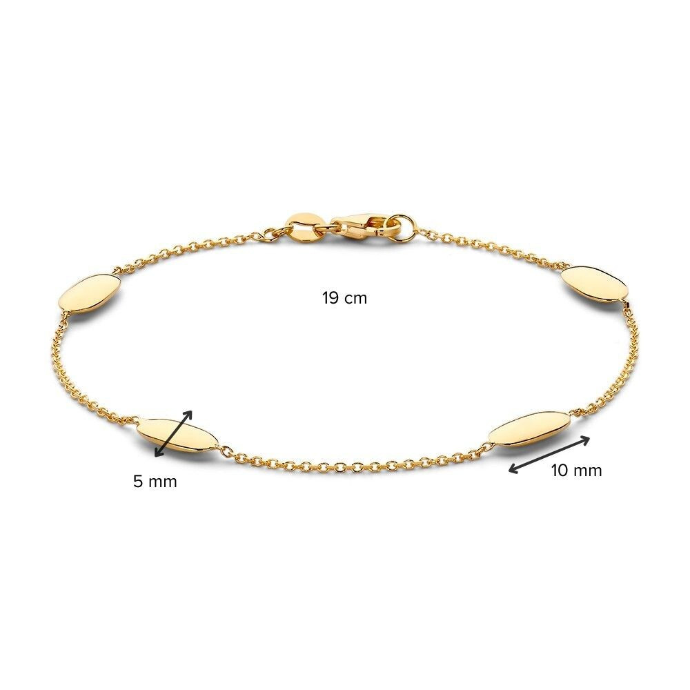 ovale-schakelarmband-van-14-karaat-glanzend-goud-en-5-mm-breed-lengte-19-cm