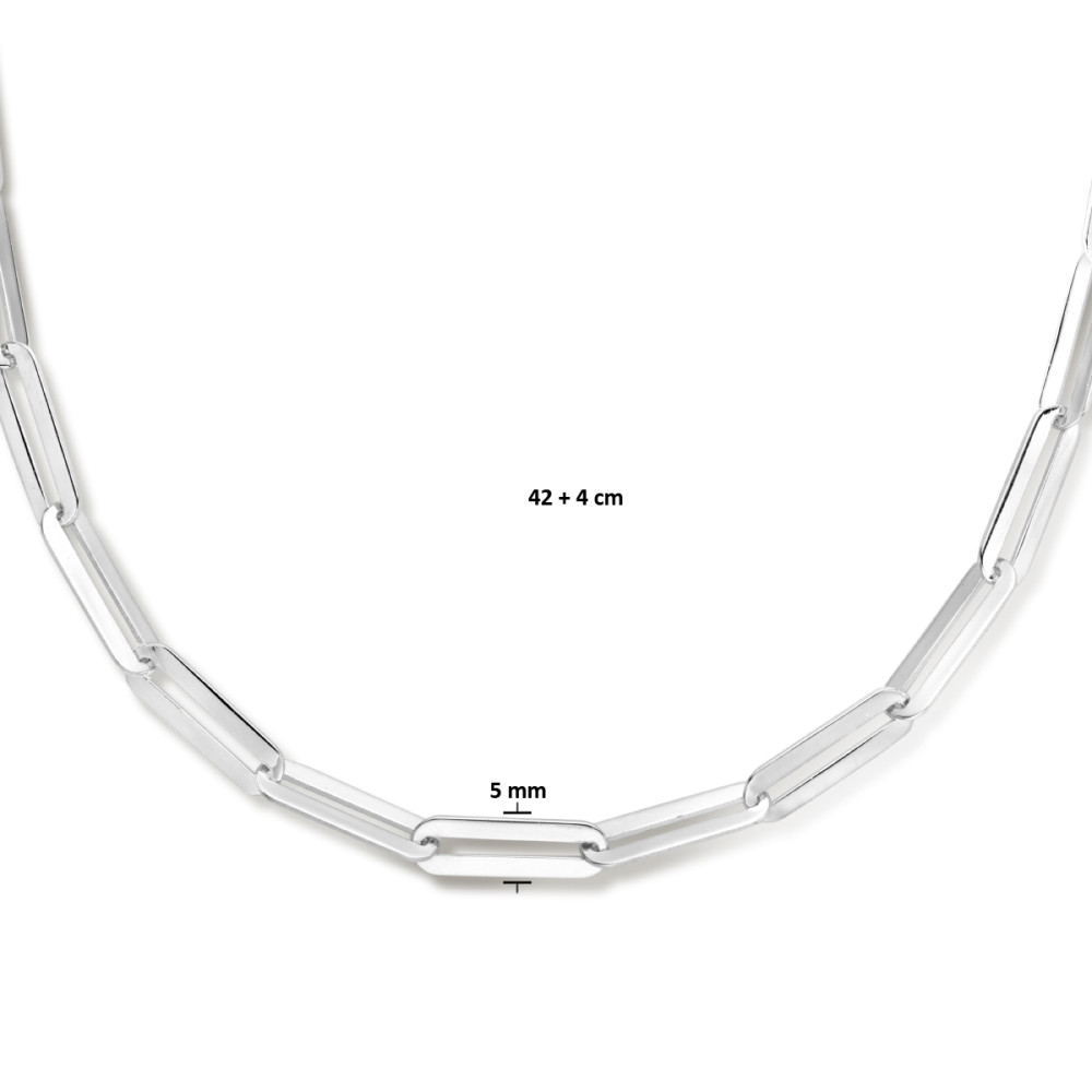 ovale-schakelcollier-5-mm-gerhodineerd-zilver-lengte-verstelbaar-42-46-cm