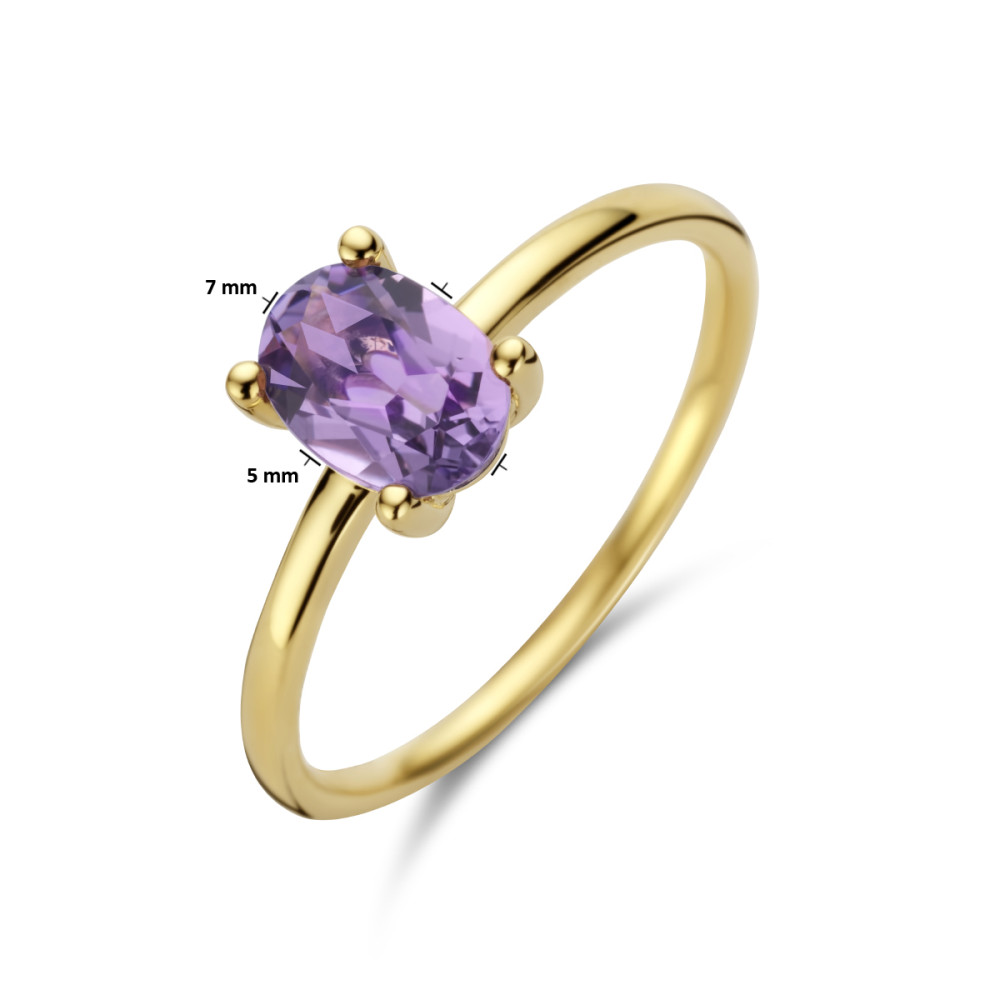 ovale-solitair-ring-van-14-karaat-goud-met-paarse-amethist-van-0-65-crt
