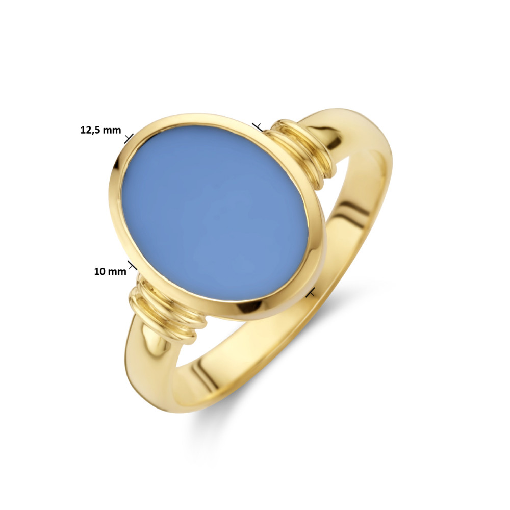 ovale-zegelring-van-14-karaat-goud-met-lichtblauwe-lagensteen-1-75-crt
