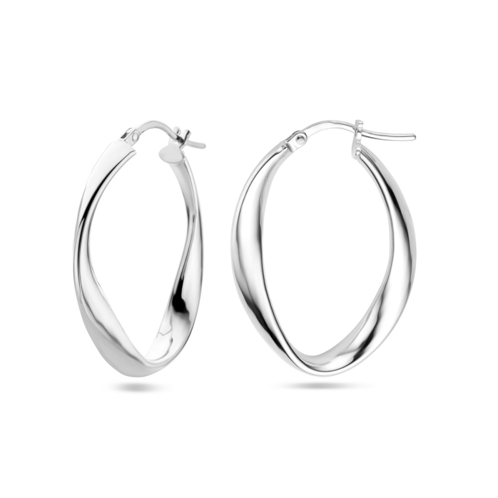 ovale-zilveren-oorringen-met-glanzend-oppervlak-31-mm
