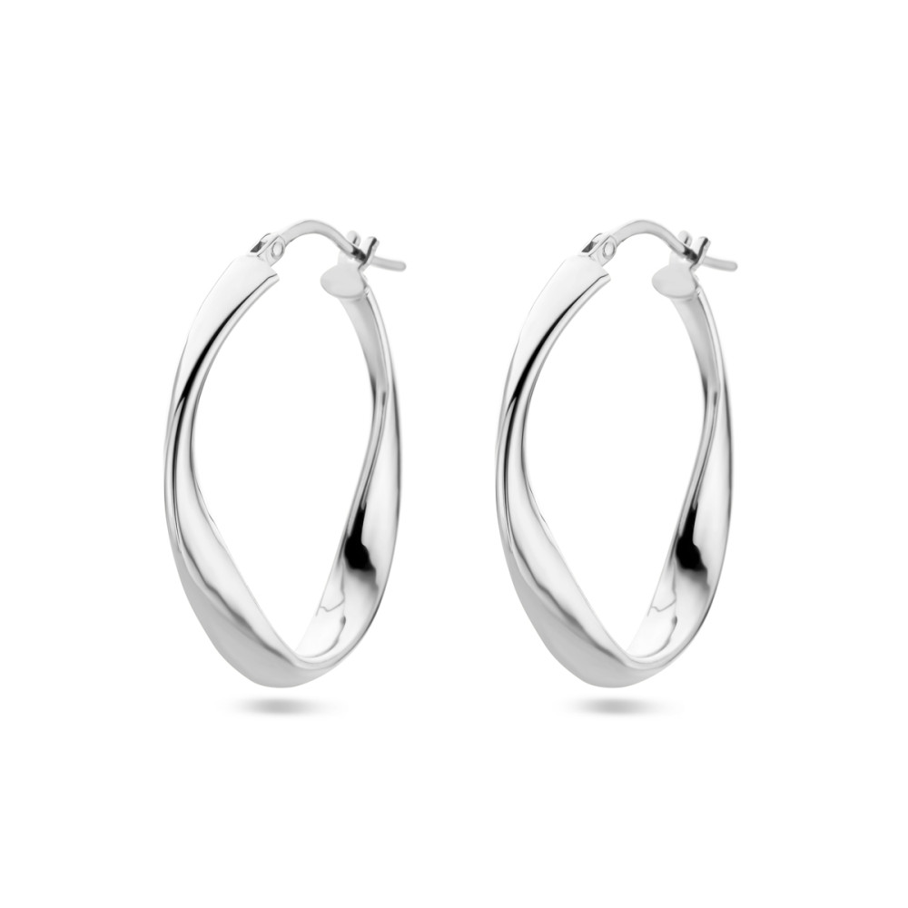 ovale-zilveren-oorringen-met-glanzend-oppervlak-31-mm