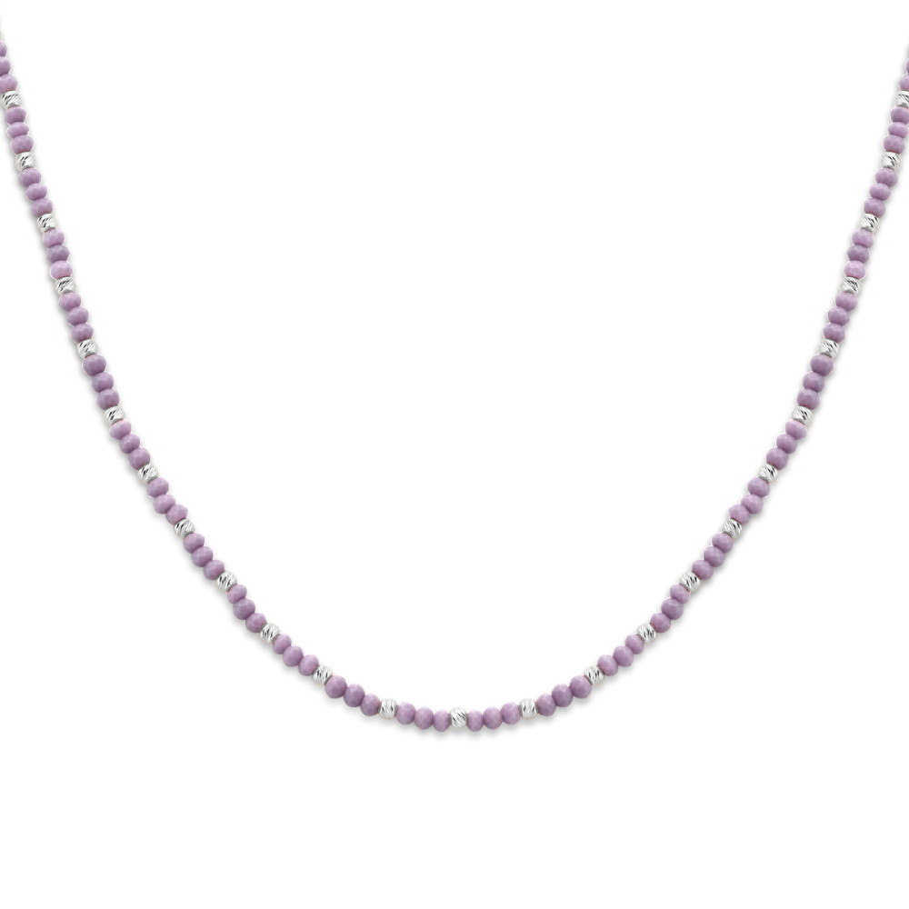 paarse-ketting-925-zilver-en-glas-3-mm-breedte-lengte-41-45-cm