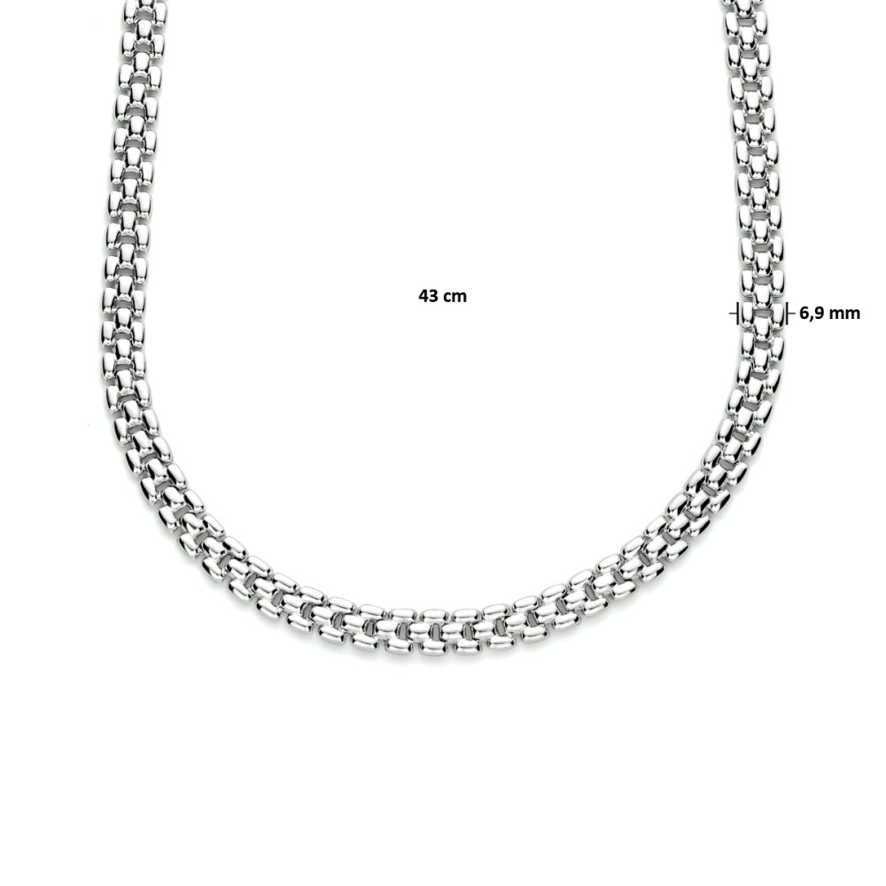 panter-schakelketting-925-zilver-glanzend-6-9-mm-breedte-lengte-43-cm