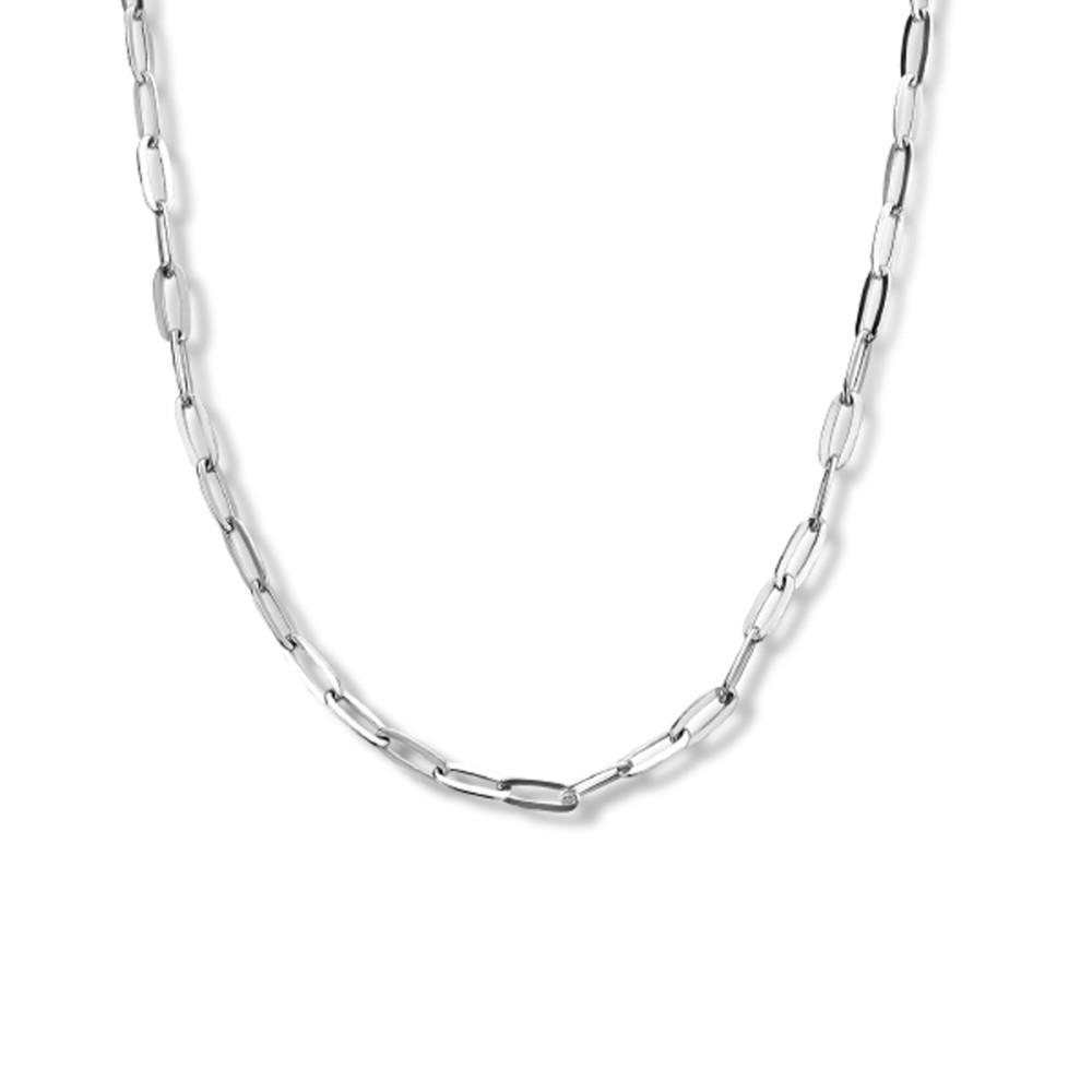 paperclip-2-4-mm-schakelcollier-zilver-lengte-verstelbaar-40-44-cm