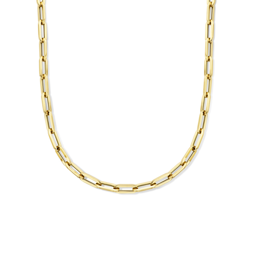 paperclip-8-mm-schakelcollier-goud-huiscollectie-lengte-45-cm