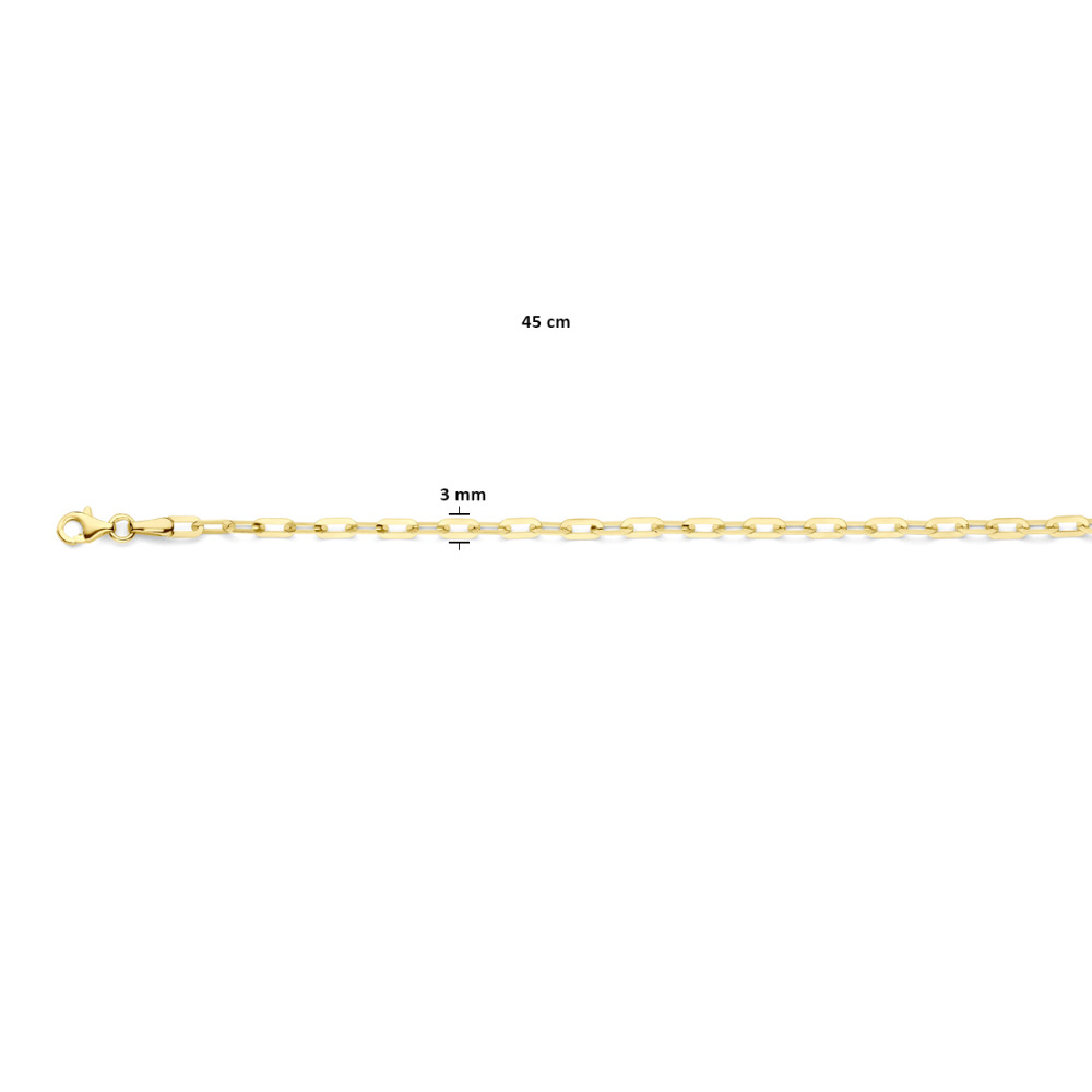 paperclip-schakelcollier-3-mm-14-karaat-gouden-collier-zonder-hanger-lengte-45-cm
