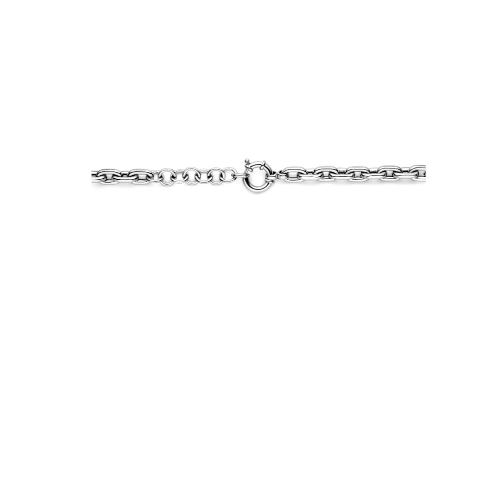 paperclip-schakelketting-8-6-mm-zilveren-collier-gerhodineerd-lengte-verstelbaar-43-47-cm