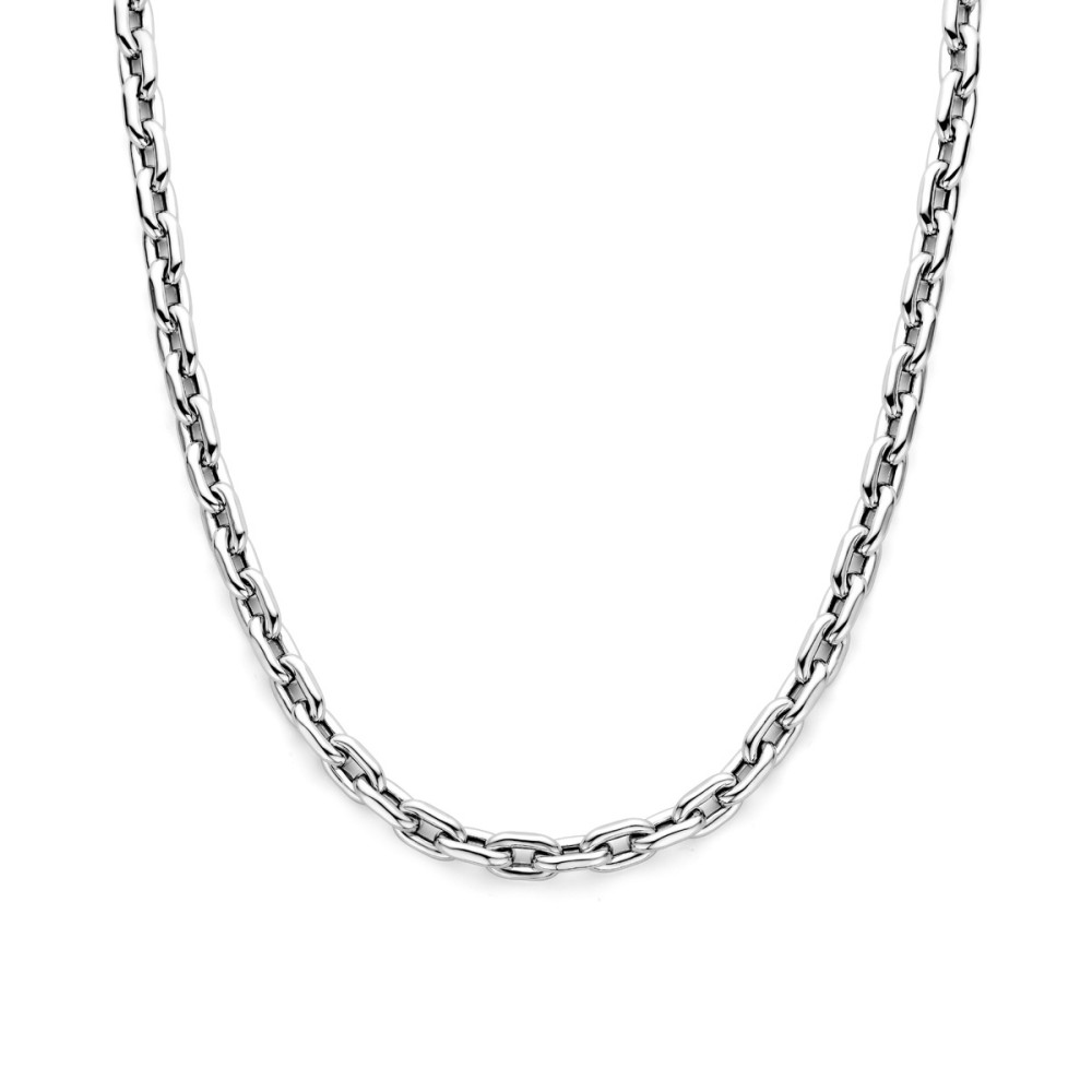 paperclip-schakelketting-8-6-mm-zilveren-collier-gerhodineerd-lengte-verstelbaar-43-47-cm