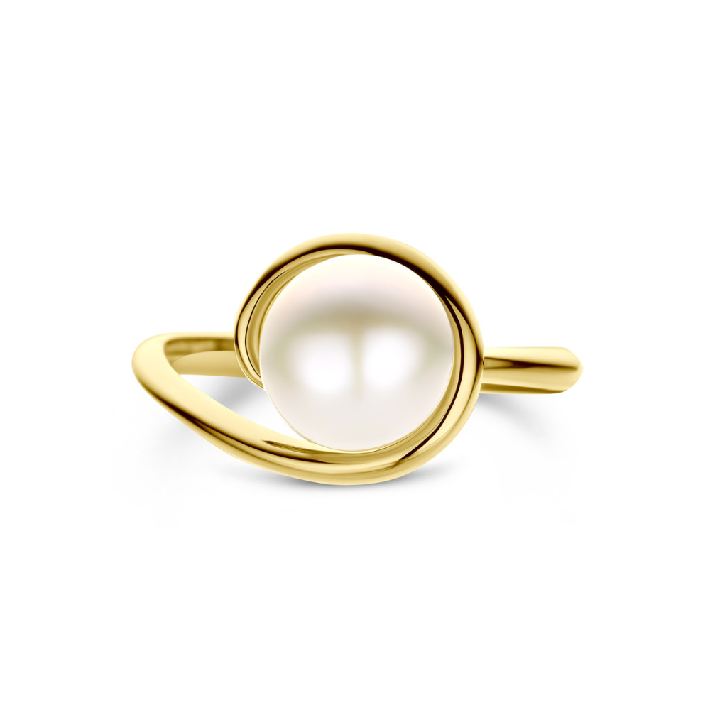 parelring-14-karaat-goud-glanzend-zoetwaterparel-bolvorm-10-5-mm-breedte