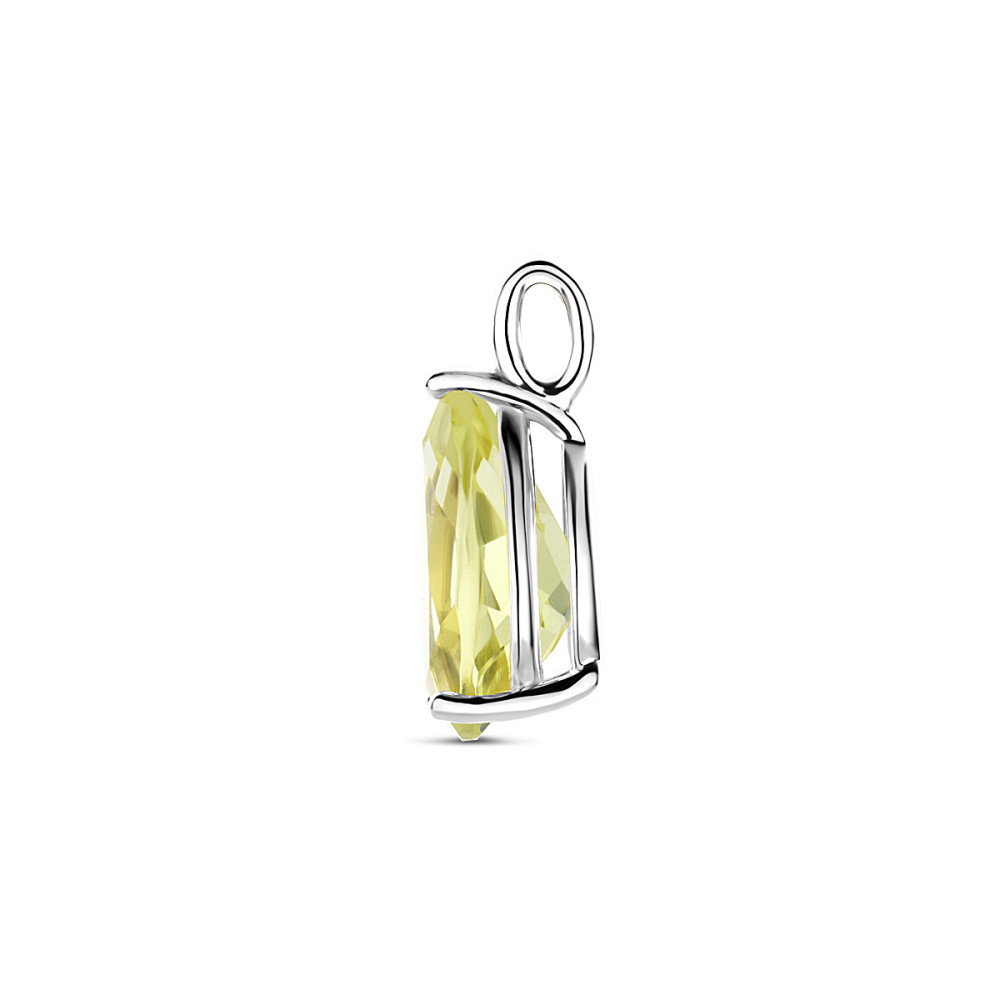 peer-geslepen-citroenkwarts-hanger-925-zilver-glanzend-8-mm-breed-x-16-5-mm-hoog