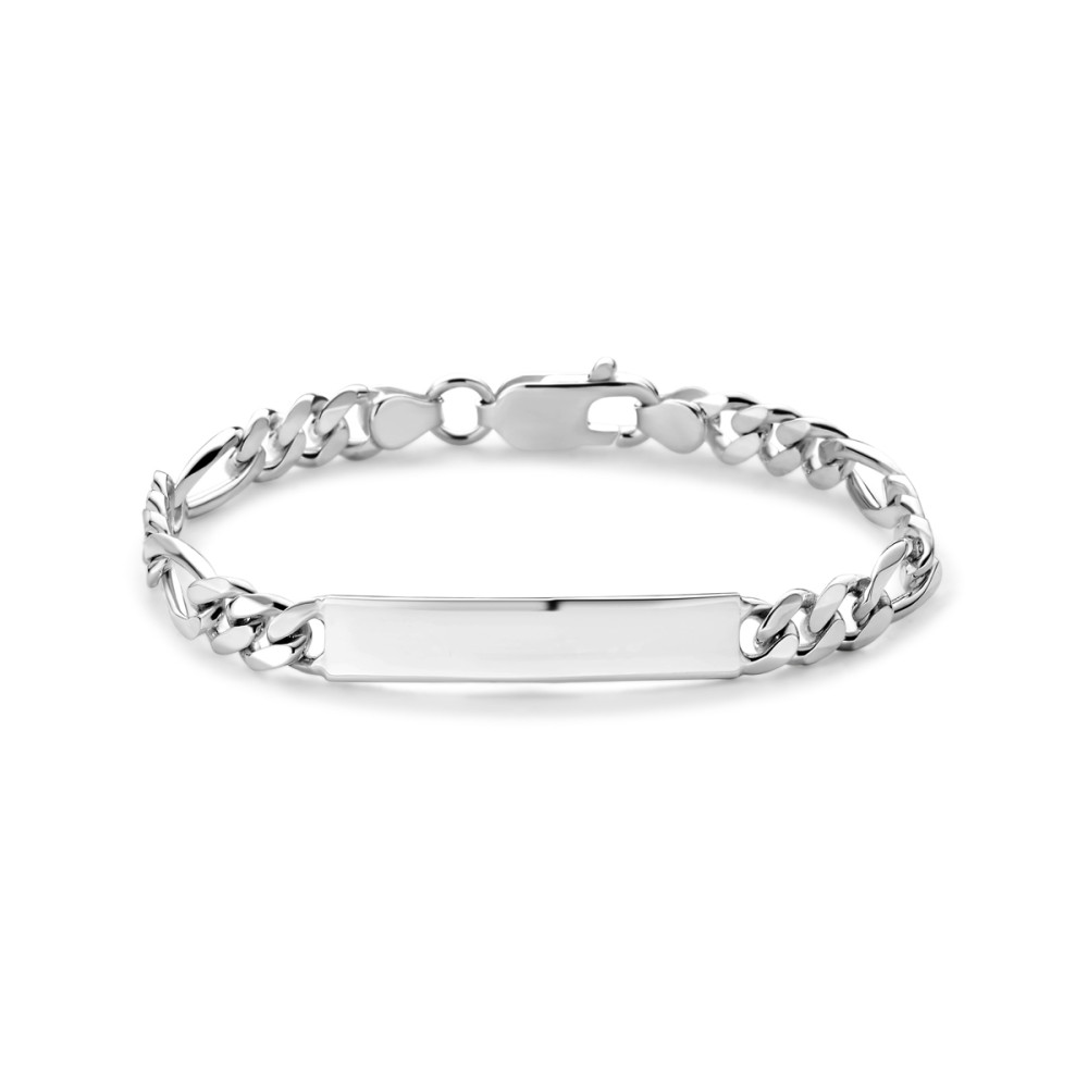 plaatarmband-heren-925-zilver-figaro-schakel-glanzend-34-mm-breedte