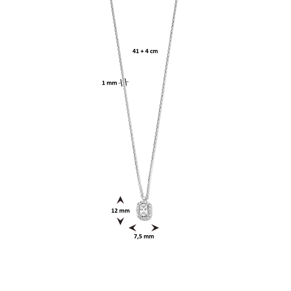rechthoekige-collier-met-zirkonia-hanger-gerhodineerd-zilver-lengte-verstelbaar-41-45-cm